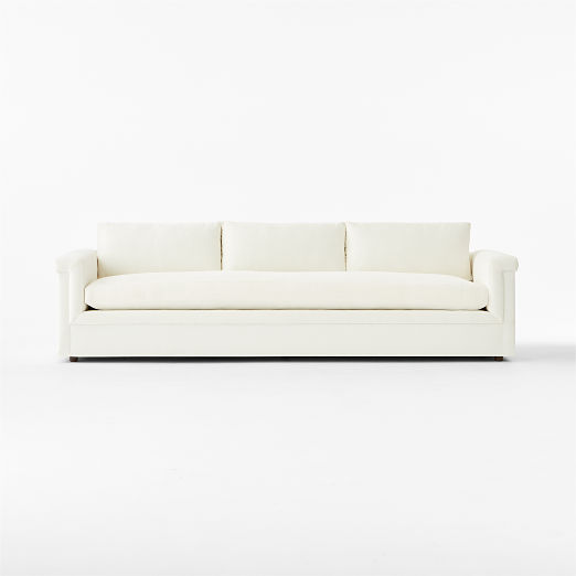 Ceva 103" Ivory Performance Velvet Sofa