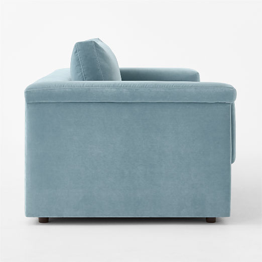 Ceva 86" Light Blue Performance Velvet Sleeper Sofa