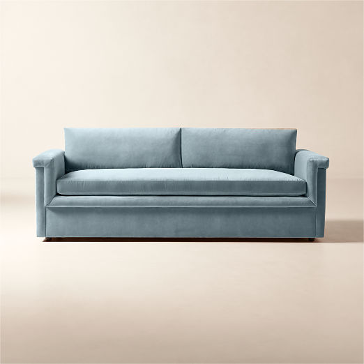 Modern Blue Velvet Couches and Sofas CB2