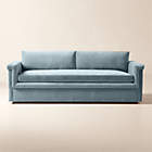 Lazar 84.75" Brown Leather and Beige Performance Fabric Daybed