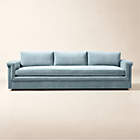 Ambroise 104" Black Leather Sofa