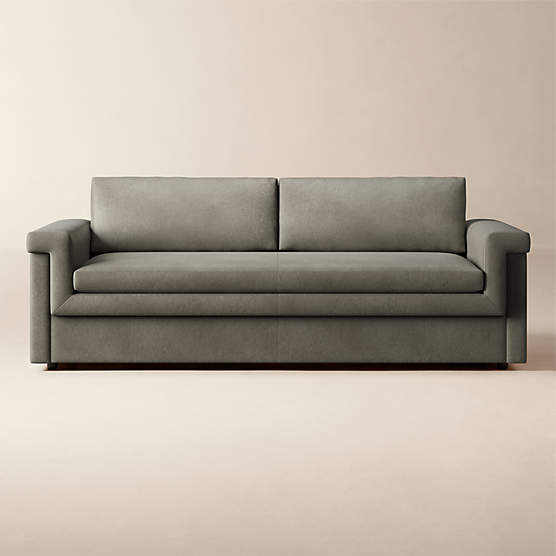 Ceva 86" Leather Sleeper Sofa