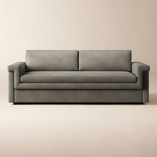 Ceva 86" Leather Sleeper Sofa