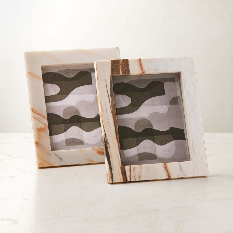 Ceyne Golden Calacatta Marble Picture Frame 8''x10'' - image 5 of 6