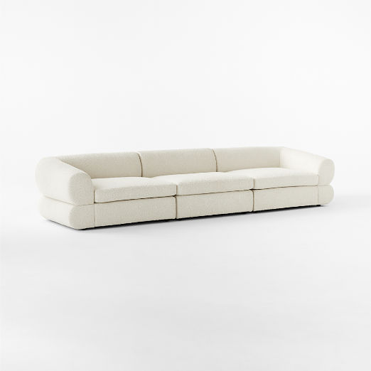 Chale 3-Piece Sectional Sofa Lindy Snow