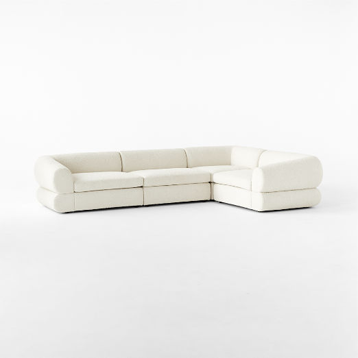 Chale 4-Piece Sectional Sofa Luca Storm