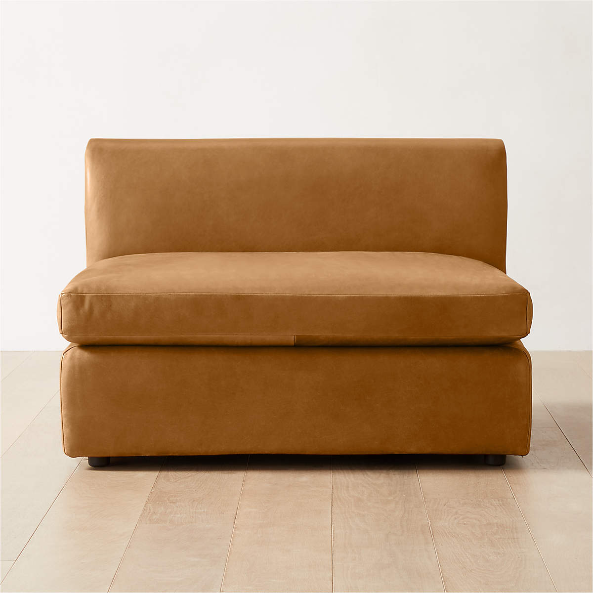 Chale Leather Armless Chair CB2