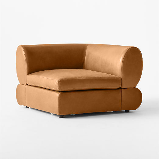 Chale Saddle Leather Corner Chair