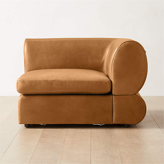 Chale Saddle Leather Corner Chair