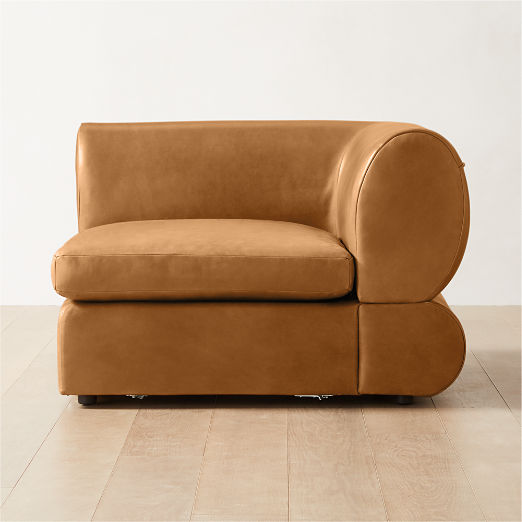 Chale Saddle Leather Corner Chair