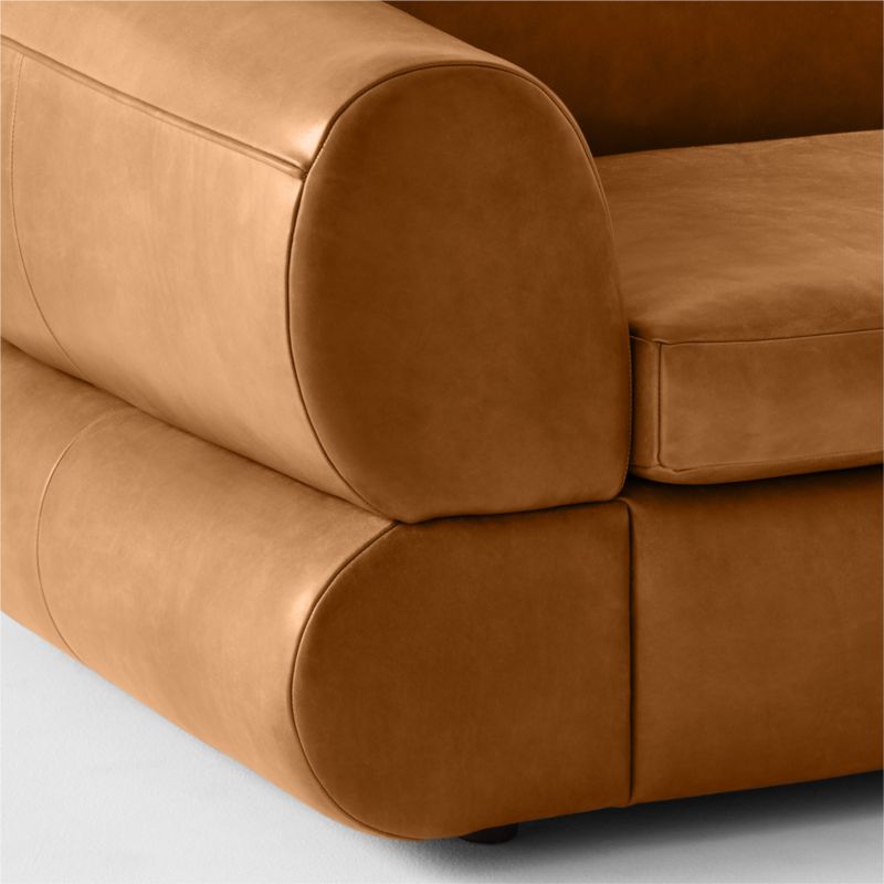 Chale Leather Chair with Left Arm Bello Saddle - image 7 of 8