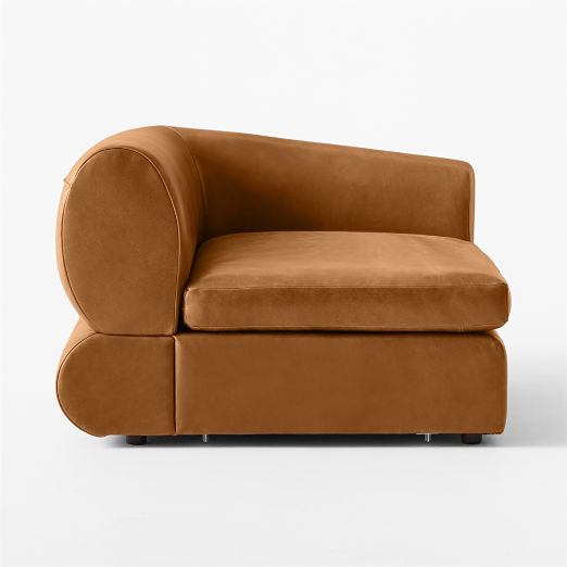 Chale Saddle Leather Right-Arm Chair