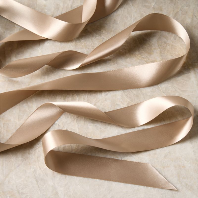 Champagne Gold Holiday Ribbon - image 0 of 2