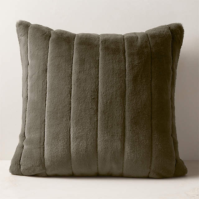 Neutral Faux Fur Throw Pillow - Threshold™