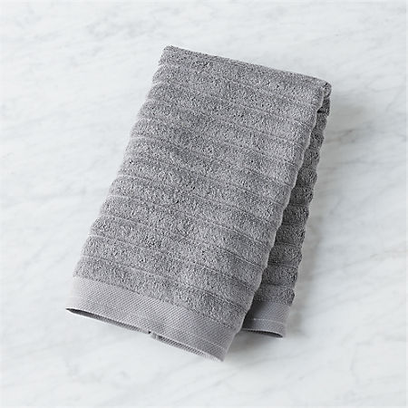 gray and white hand towels for bathroom