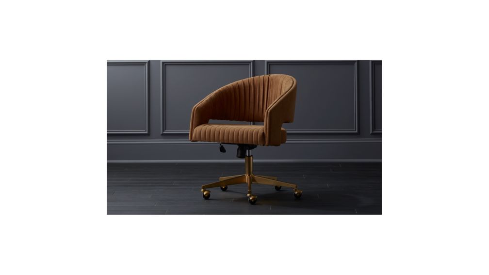 Channel Suede Office Chair + Reviews CB2