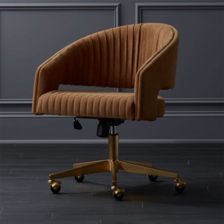 Channel Suede Office Chair Reviews Cb2