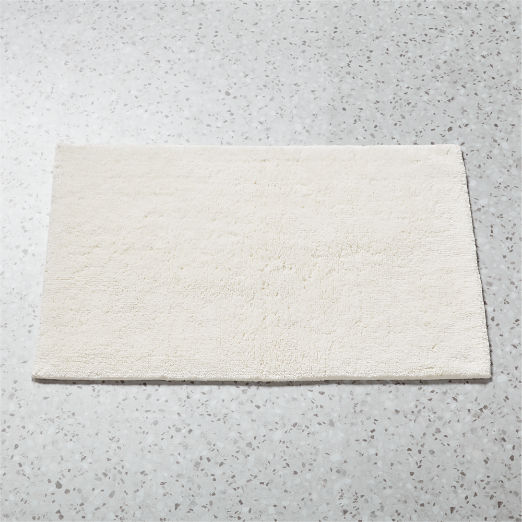 Brooks Organic Cotton Warm White Bath Mat 24''x36''