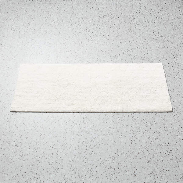 Chase Organic Cotton White Bath Mat 24x36 + Reviews