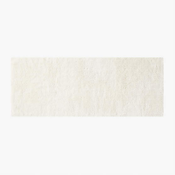 Brooks Organic Cotton Warm White Bath Runner Rug 24''x60''