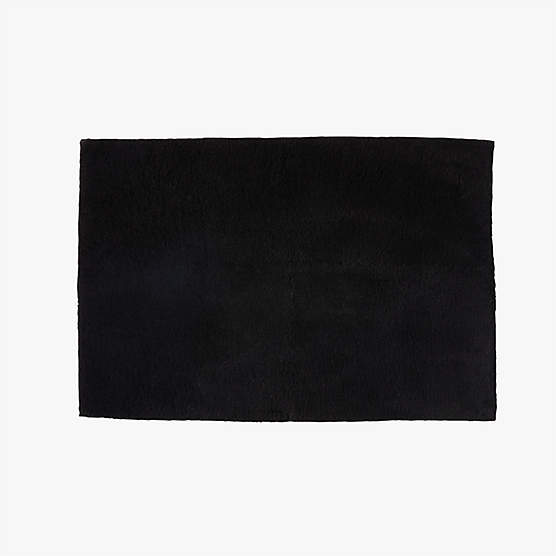 Brooks Organic Cotton Black Bath Mat 24"x36"