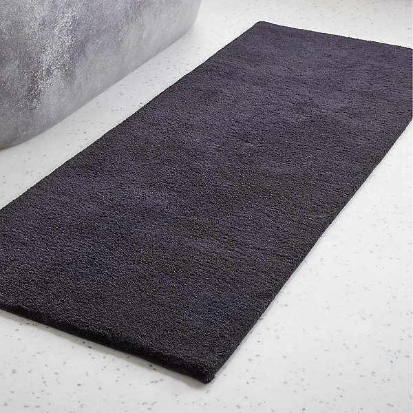 Freja 2pc Cotton Bathroom Rug Set - Bath Mat Set with Trellis Pattern and Non-Slip Base Etta Avenue Color: Black