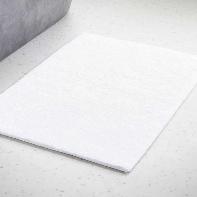 Chase Organic Cotton White Bath Mat 24x36 + Reviews