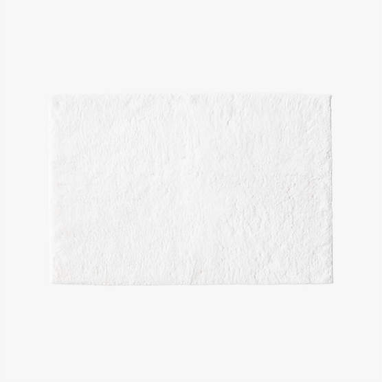 Aiden Modern White and Black Cotton Bath Mat 24"x36" + Reviews CB2