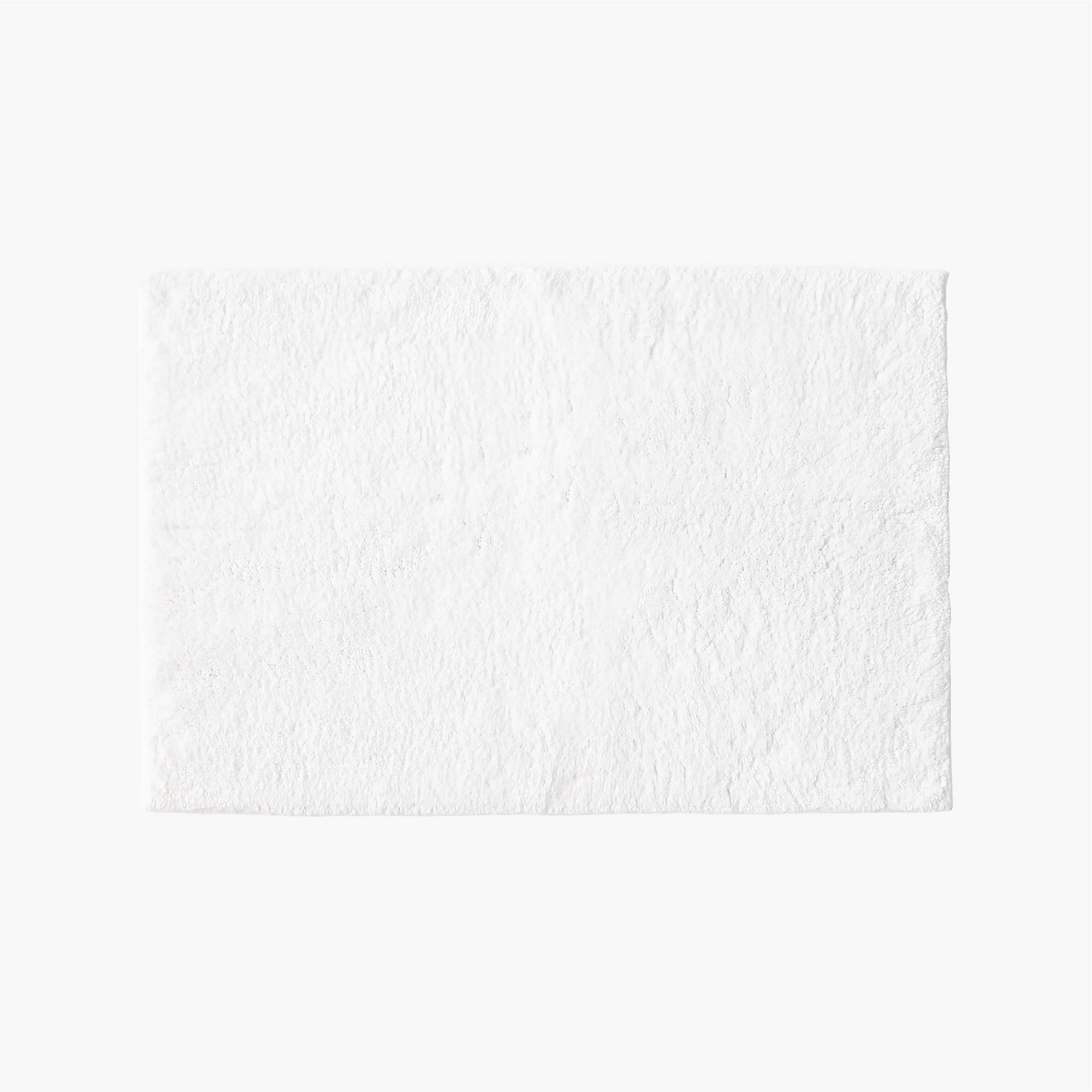Chase Organic Cotton White Bath Mat 24"x36" + Reviews CB2