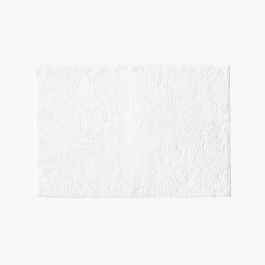 White Bath Mats CB2