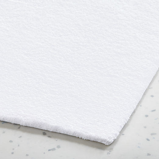 Brooks Organic Cotton White Bath Runner 24"x60"