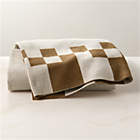 Sabor Brown Linen and Silk Throw Blanket