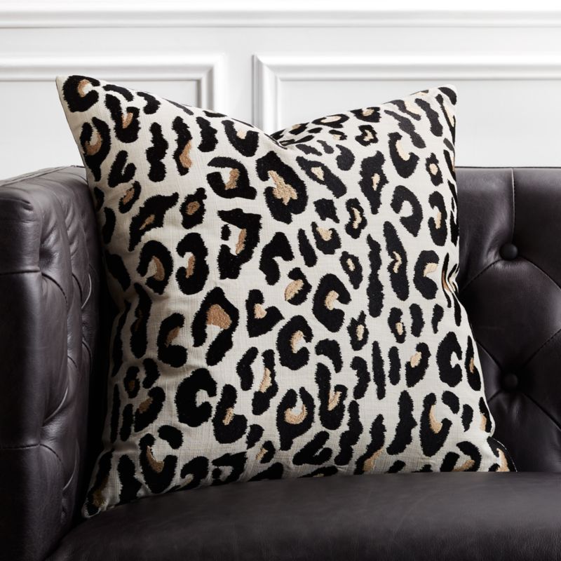 cheetah print throw pillows