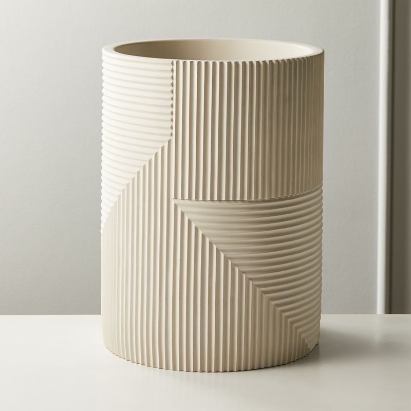 Chelsea Cement Wastebasket - image 0 of 3