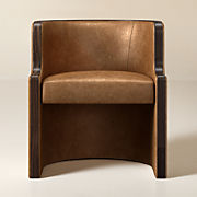 Peek Rattan Dining Chair with Ivory Sunbrella® Cushion