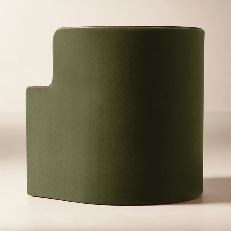 Chester Olive Green Velvet Dining Chair - image 4 of 9