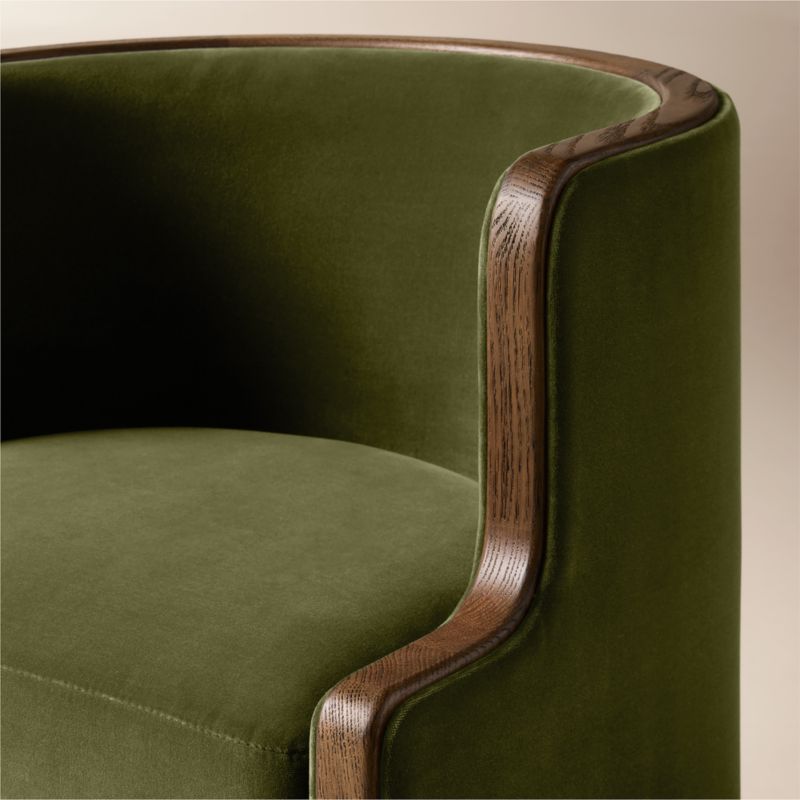 Chester Olive Green Velvet Dining Chair - image 5 of 9