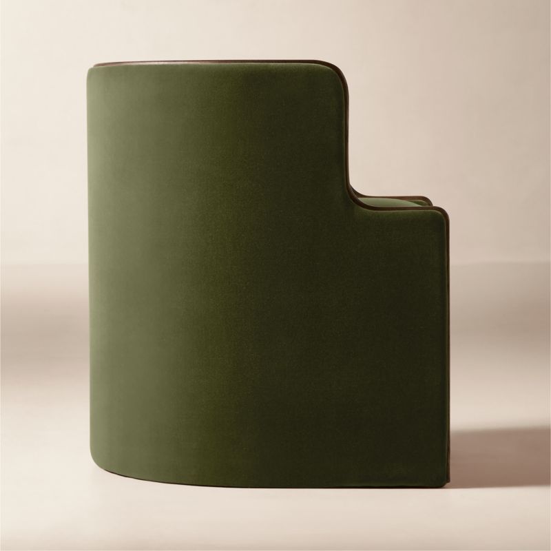 Chester Olive Green Velvet Dining Chair - image 3 of 9