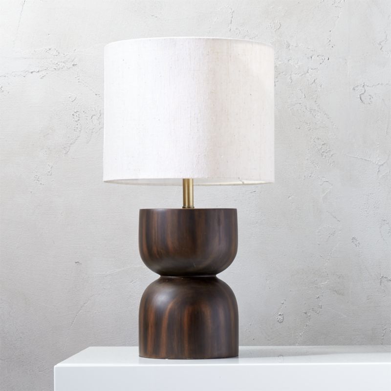 Bedside Lamps Cb2 Chet Wood Table Lamp