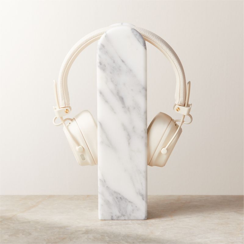 Chez White Marble Headphone Stand - image 1 of 4