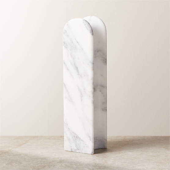 Chez White Marble Headphone Stand