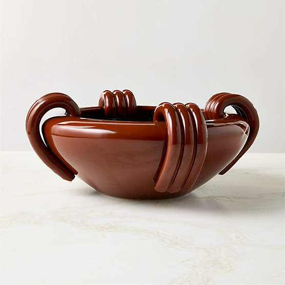 Chiara Red Ceramic Decorative Bowl