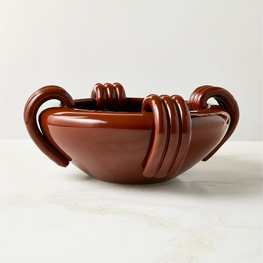 Chiara Red Ceramic Decorative Bowl