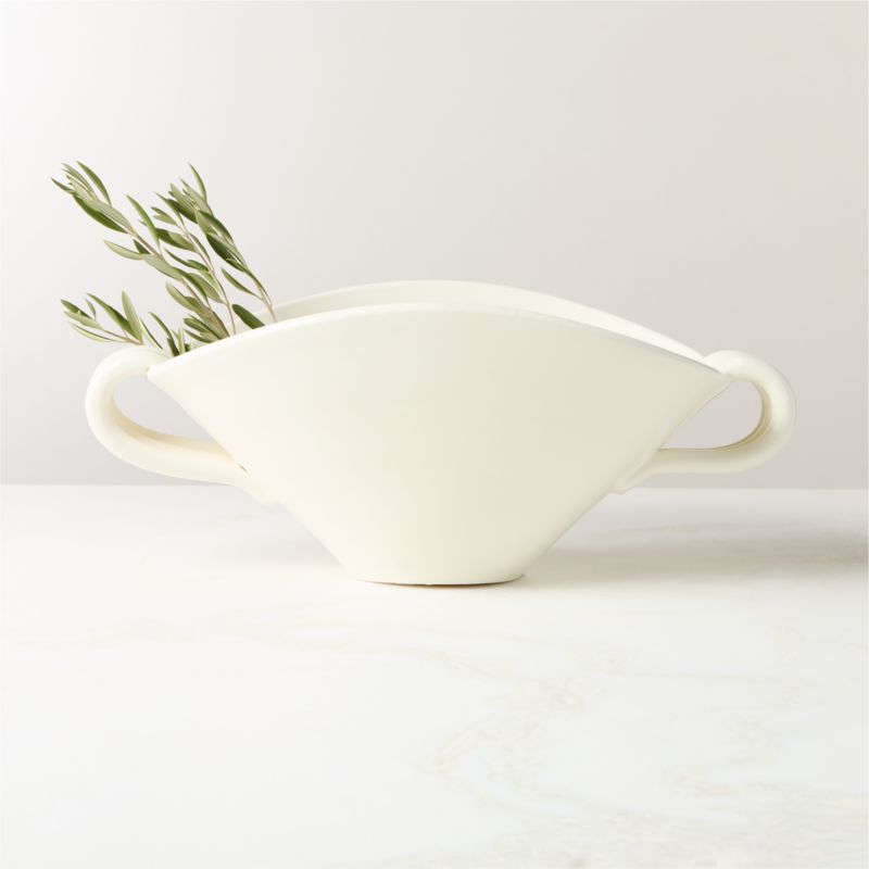 View Chiara White Ceramic Vase details