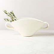 Gaia Abstract White Decorative Vase