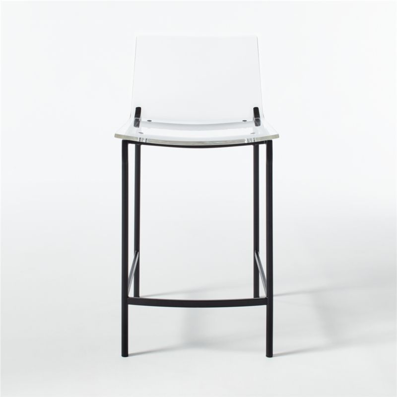 Chiaro Clear Acrylic Counter Stool with Black Legs - image 3 of 9