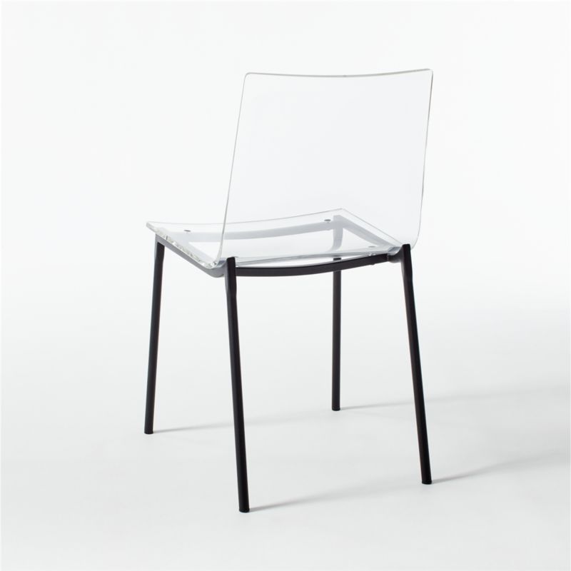 Chiaro Clear Acrylic Dining Chair with Black Legs - image 7 of 10