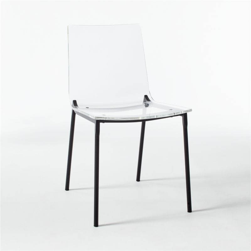 Chiaro Clear Acrylic Dining Chair with Black Legs - image 5 of 10