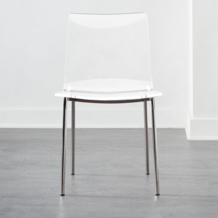 clear acrylic dining chairs