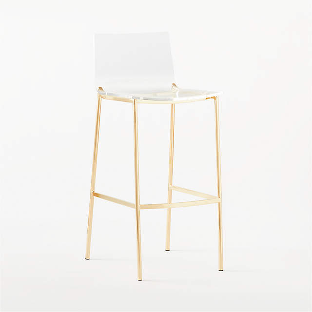 Clear gold bar deals stools